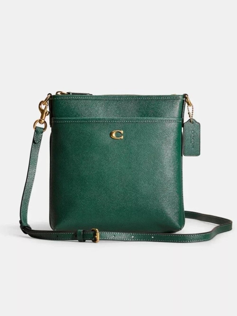 Coach Kitt Messenger Crossbody In Pine Green